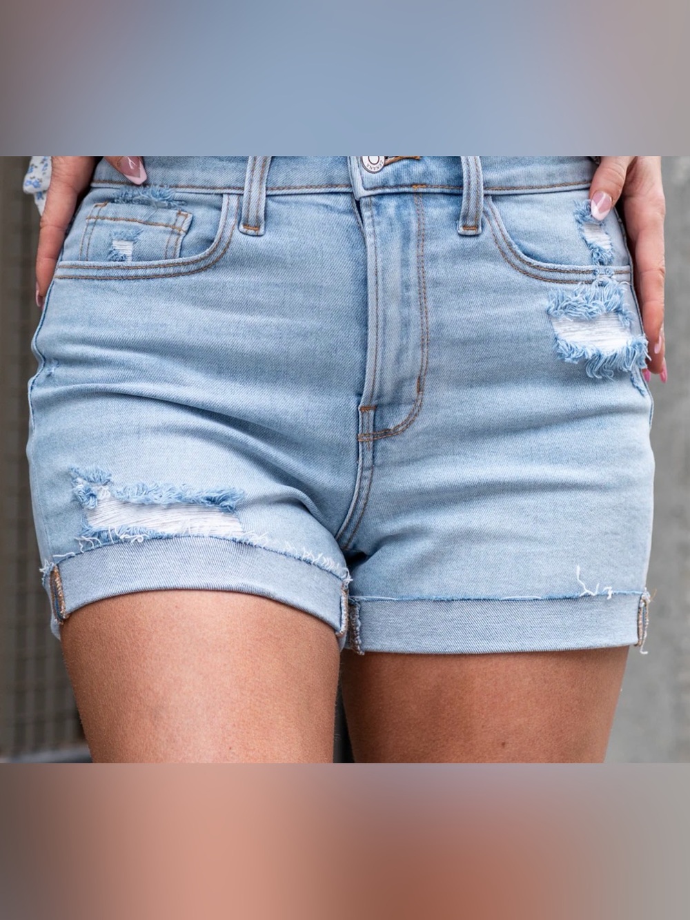 Old Navy Light Blue Jean Shorts
